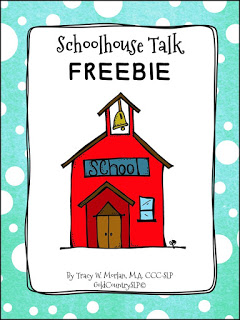 Schoolhouse Talk FREEBIE!